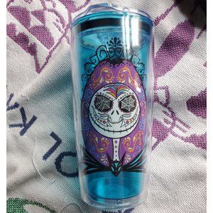 Disney Nightmare Before Christmas Sugar Skulls 20oz Plastic Travel Tumbler, New